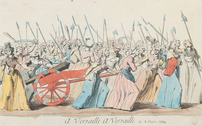 March of the Women on Versailles, Paris, 5th October 1789 by French School